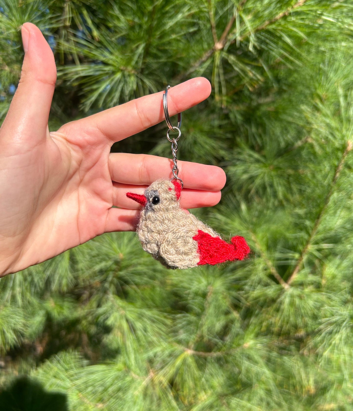 Tiny Birdies Female Cardinal Written Crochet Pattern | DIGITAL PDF