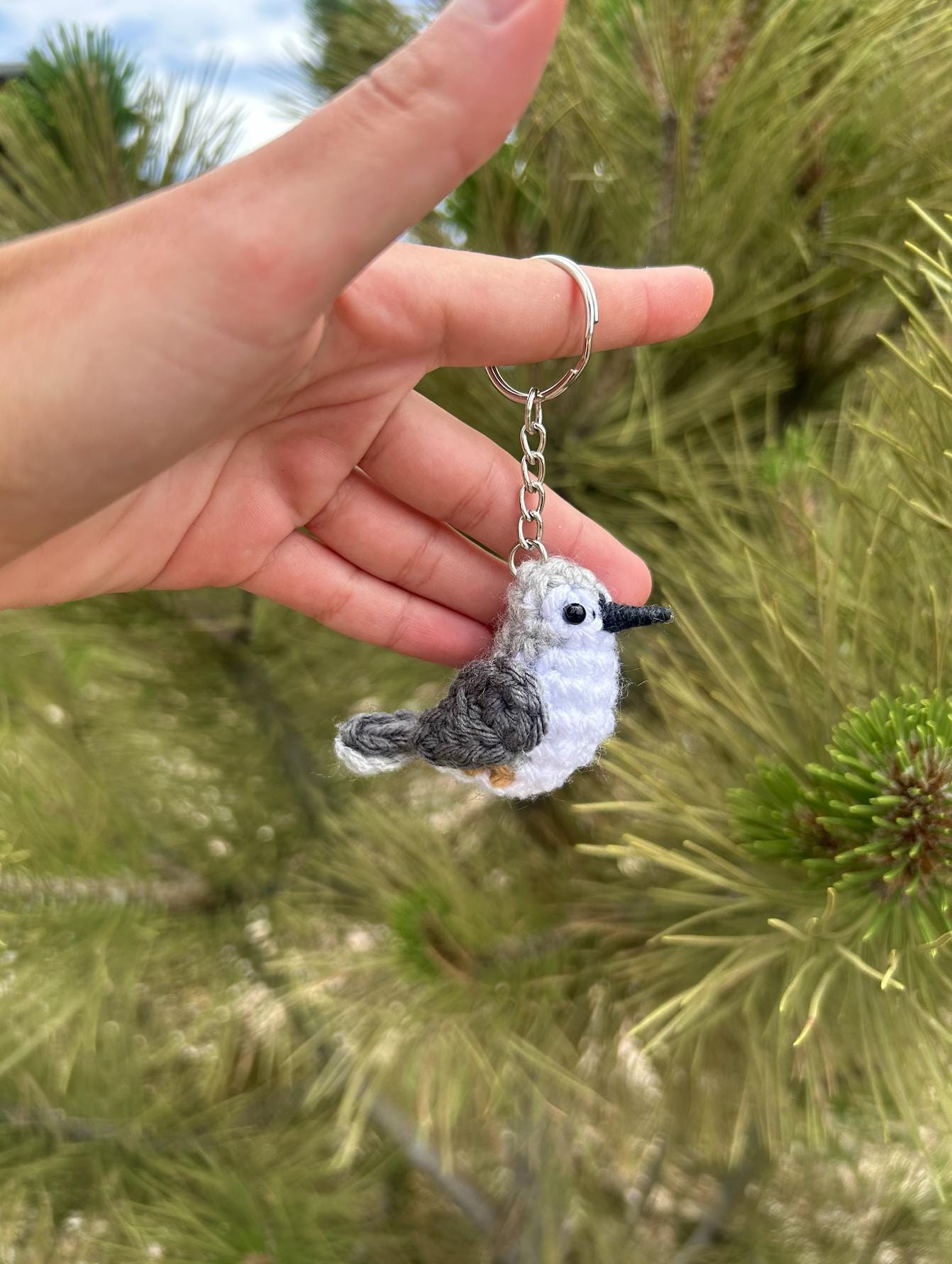Tiny Birdies Tufted Titmouse Written Crochet Pattern | DIGITAL PDF