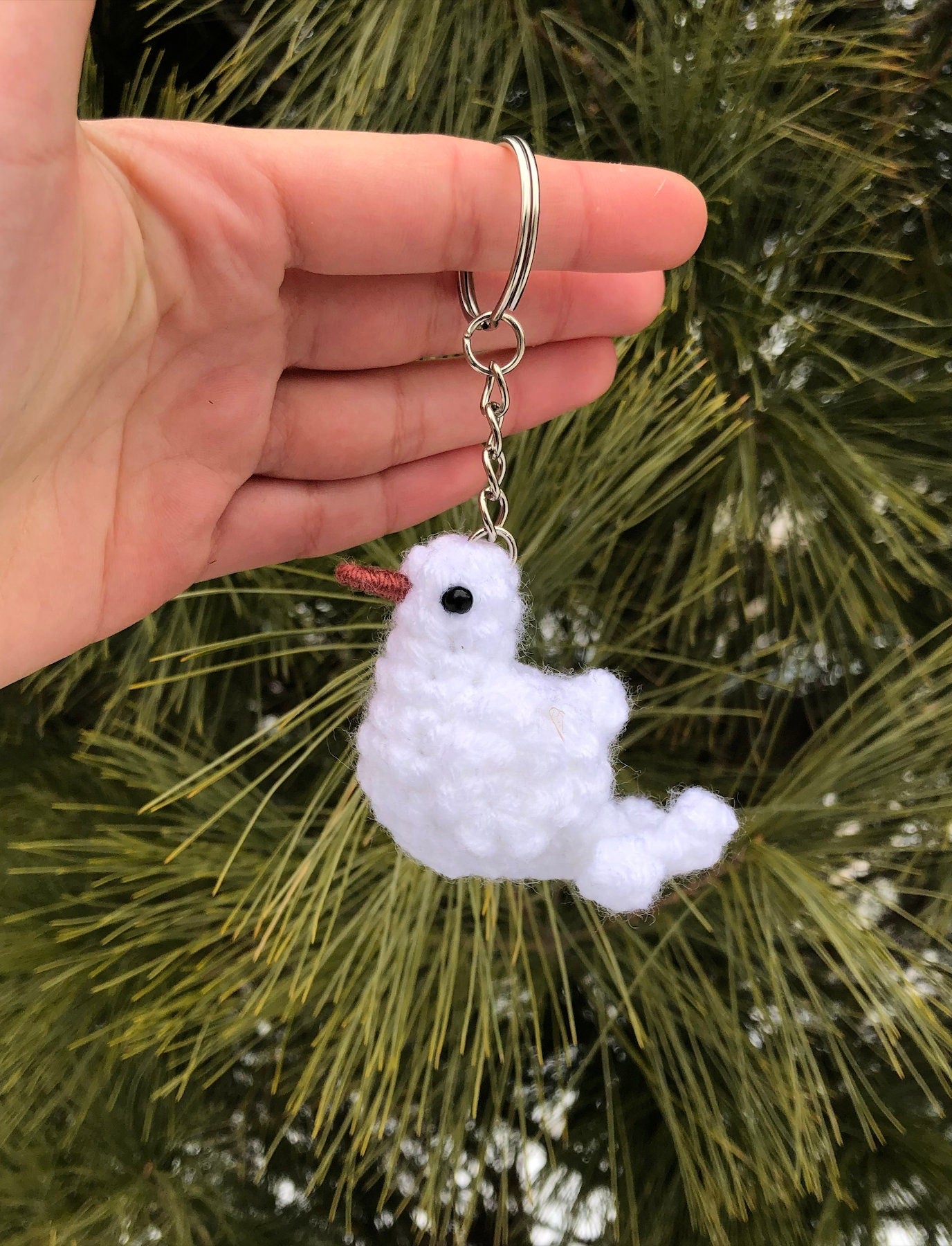 Tiny Birdies White Dove Written Crochet Pattern | DIGITAL PDF