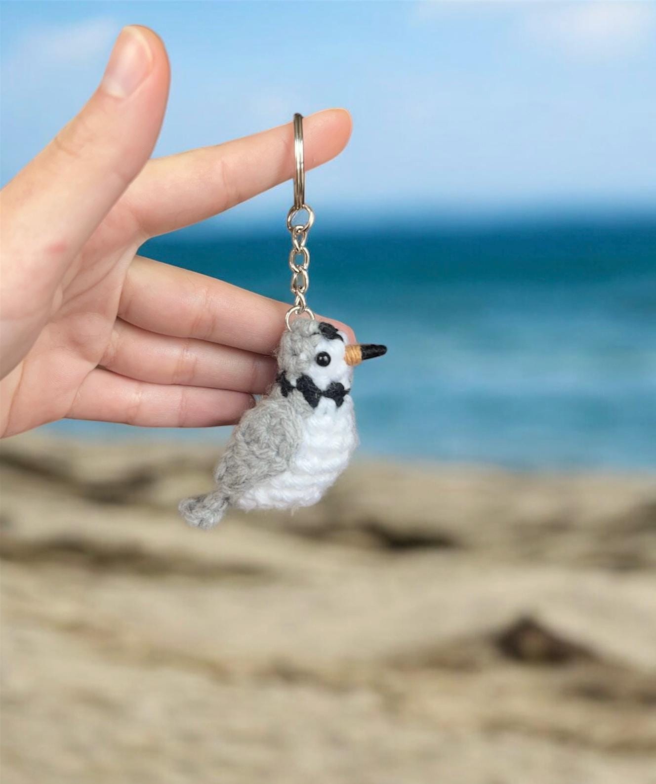 Tiny Birdies Piping Plover Keychain