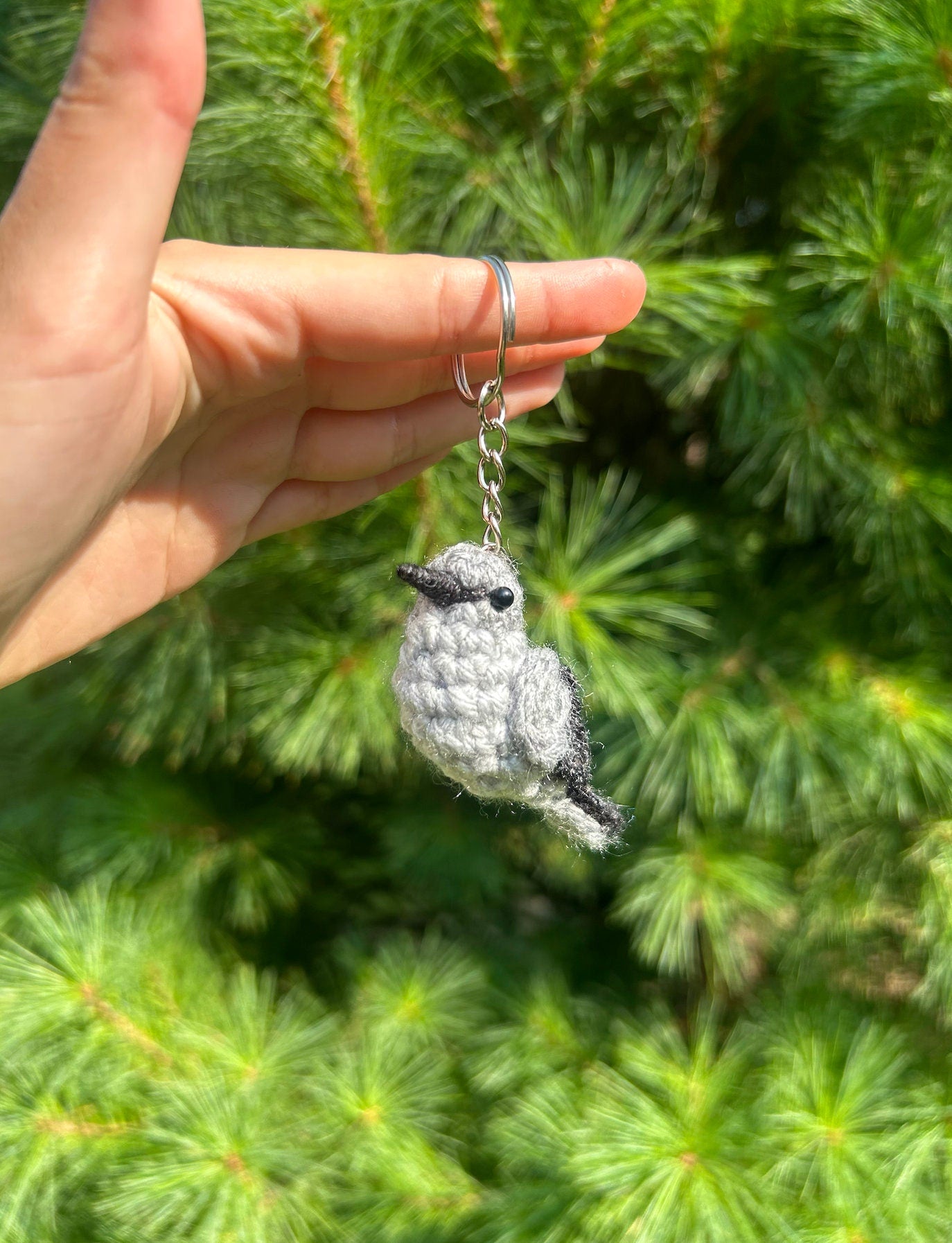 Tiny Birdies Mockingbird Keychain