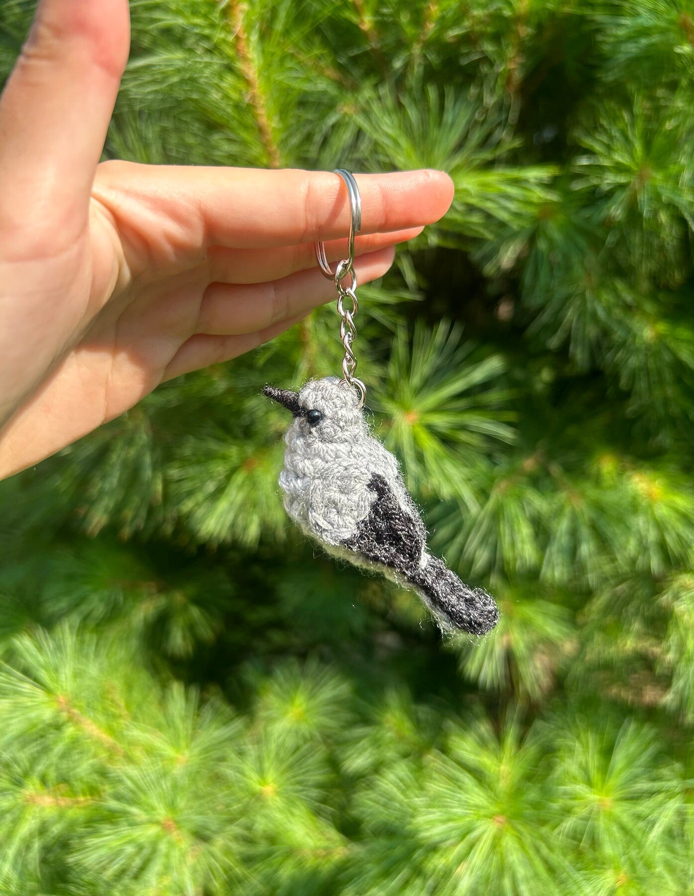 Tiny Birdies Mockingbird Keychain