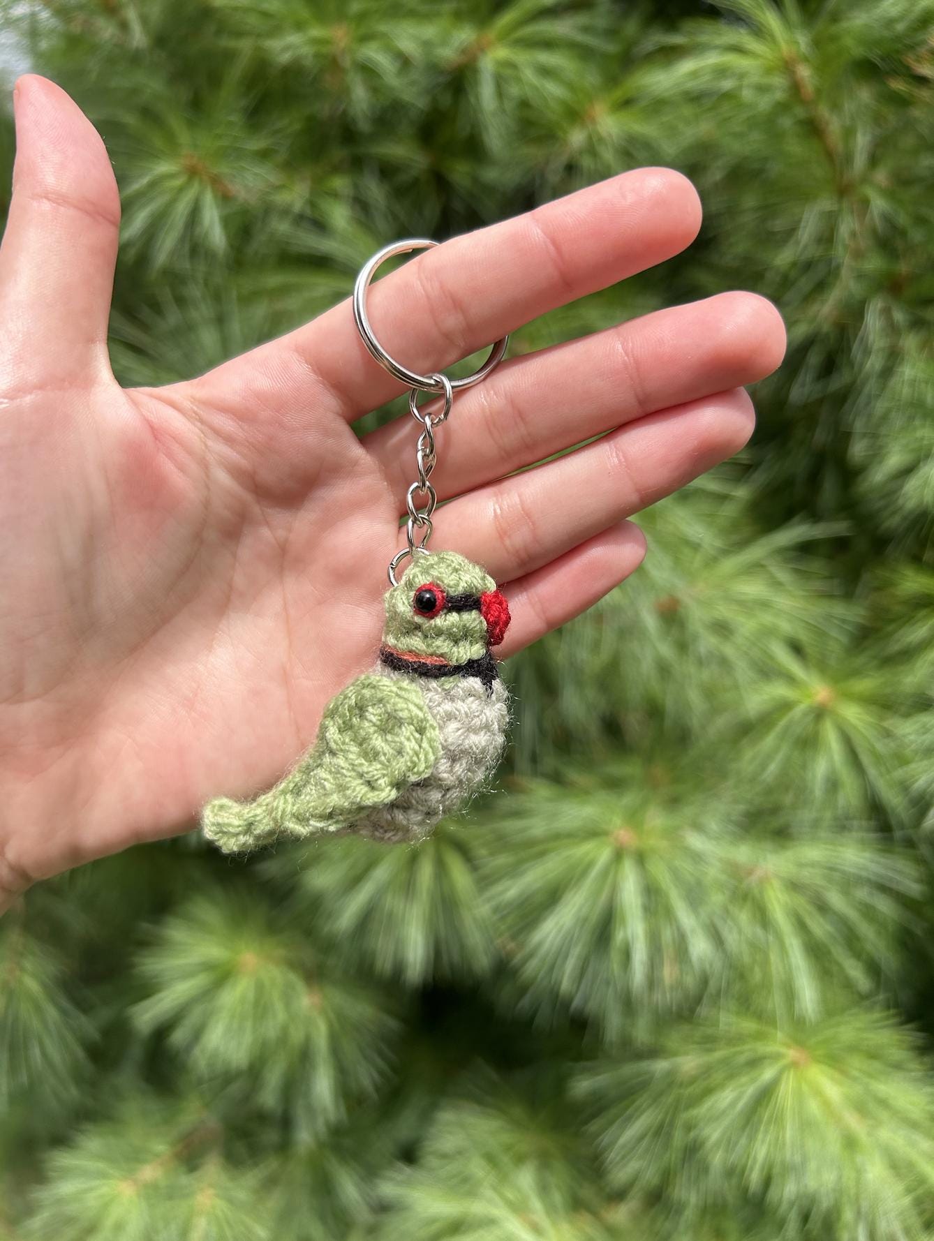 Tiny Birdies Rose-ringed Parakeet Written Crochet Pattern | DIGITAL PDF