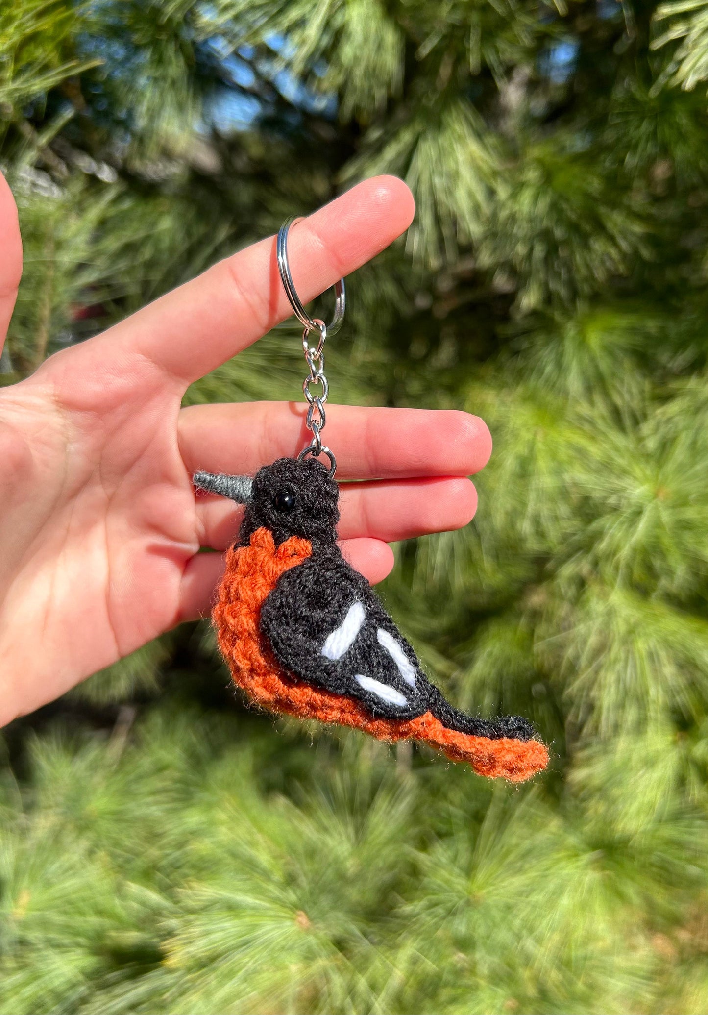 Tiny Birdies Oriole Keychain