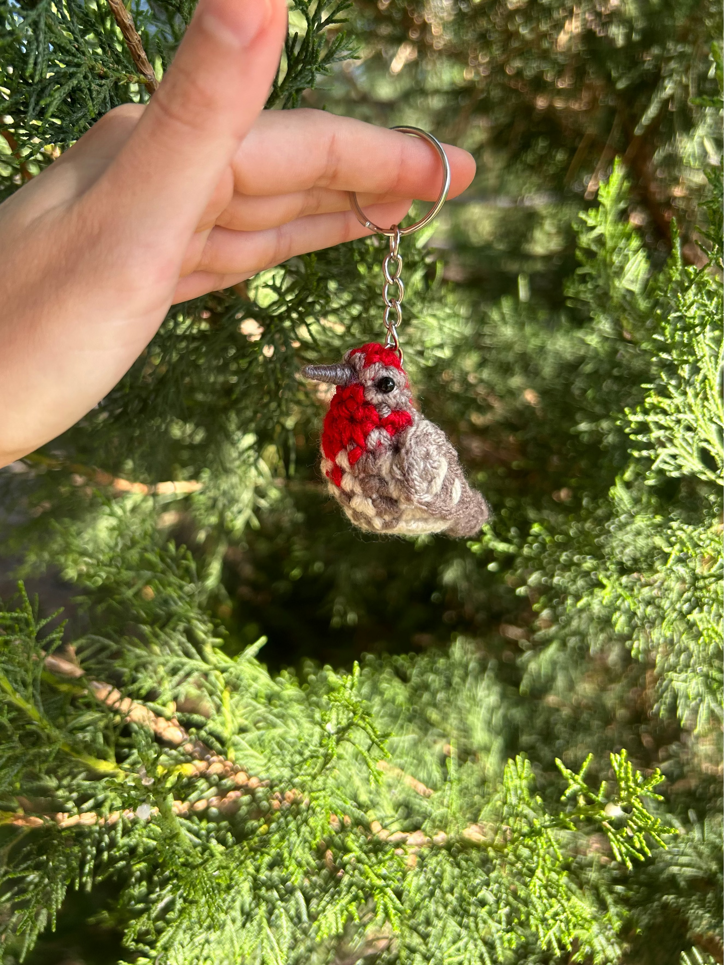 Tiny Birdies Male & Female House Finch Keychain