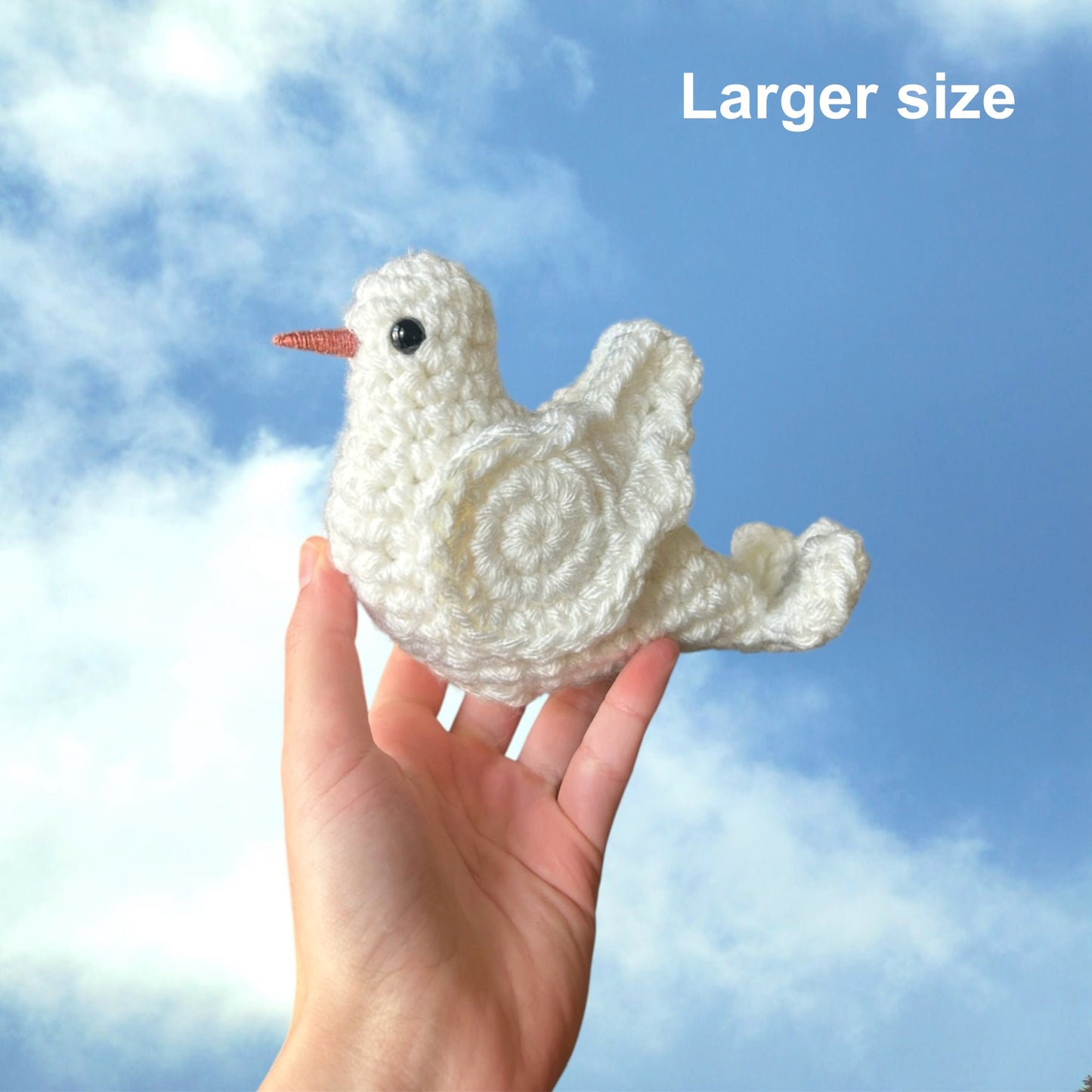White Peace Dove Plush