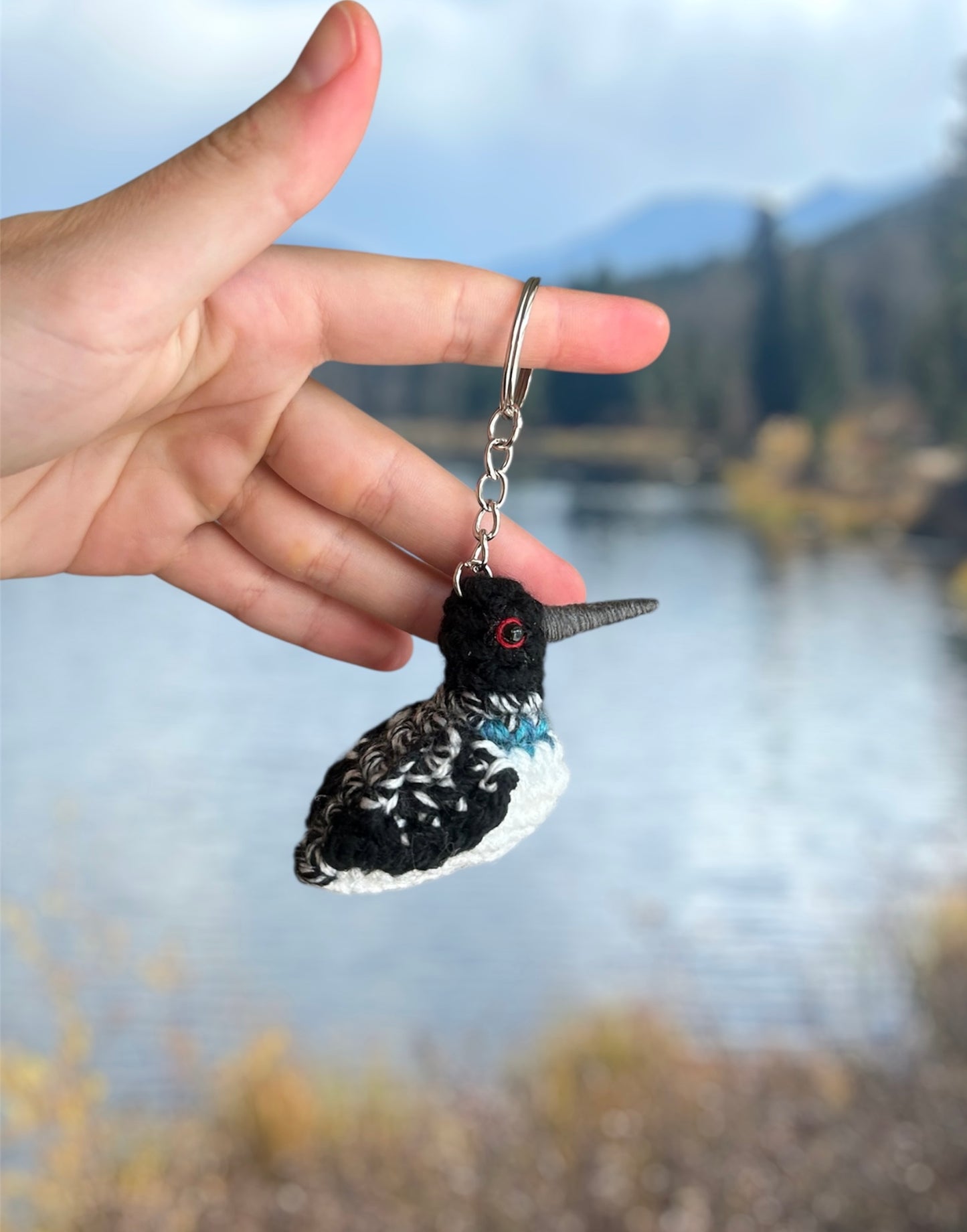 Tiny Birdies Loon Keychain