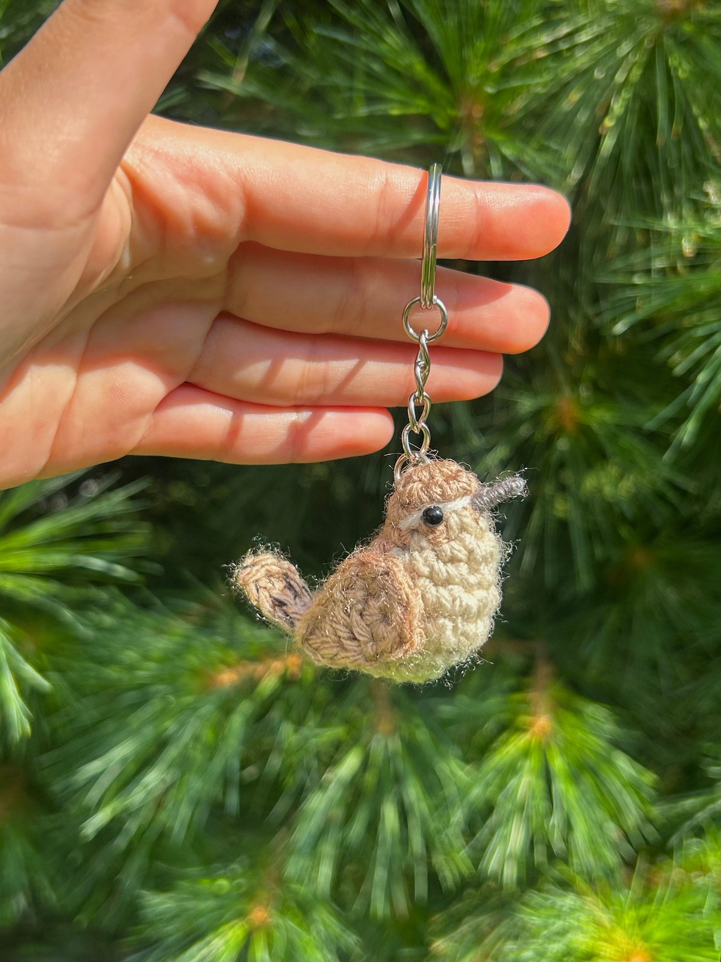 Tiny Birdies Wren Keychain