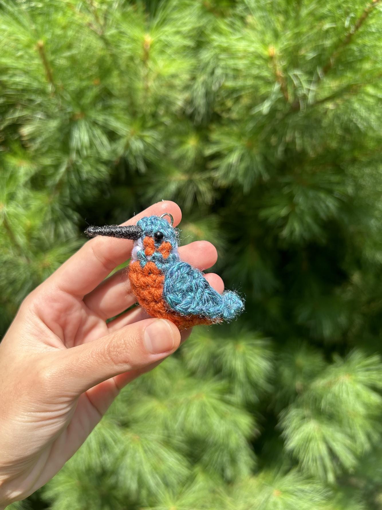 Tiny Birdies Kingfisher Written Crochet Pattern | DIGITAL PDF
