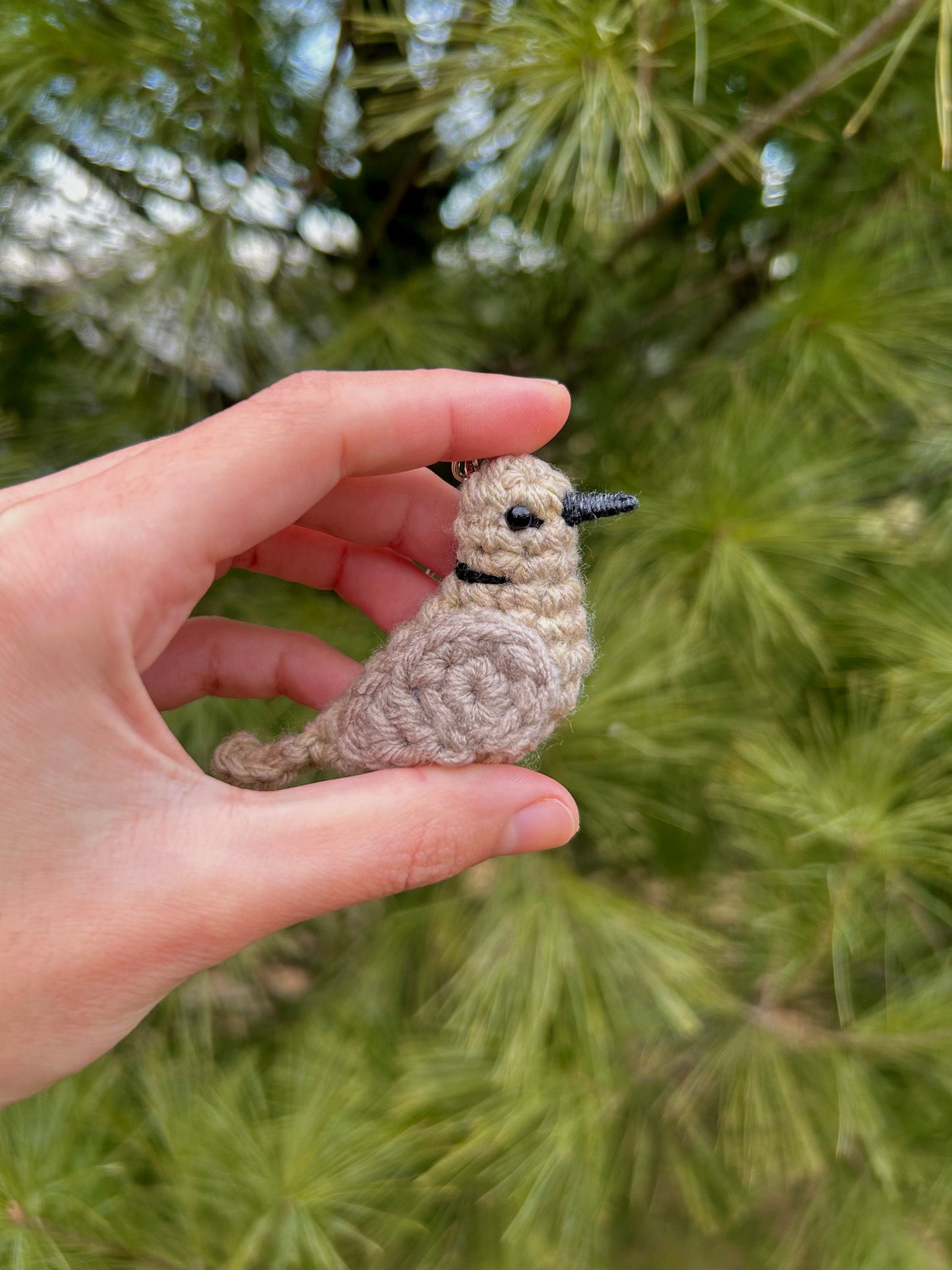 Tiny Birdies Ring-necked Dove Keychain