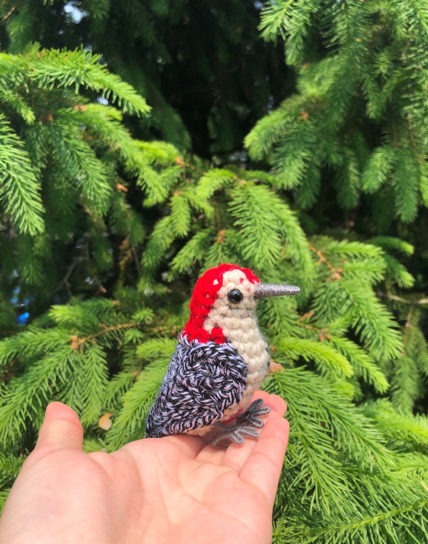 Red-bellied Woodpecker Written Crochet Pattern | DIGITAL PDF