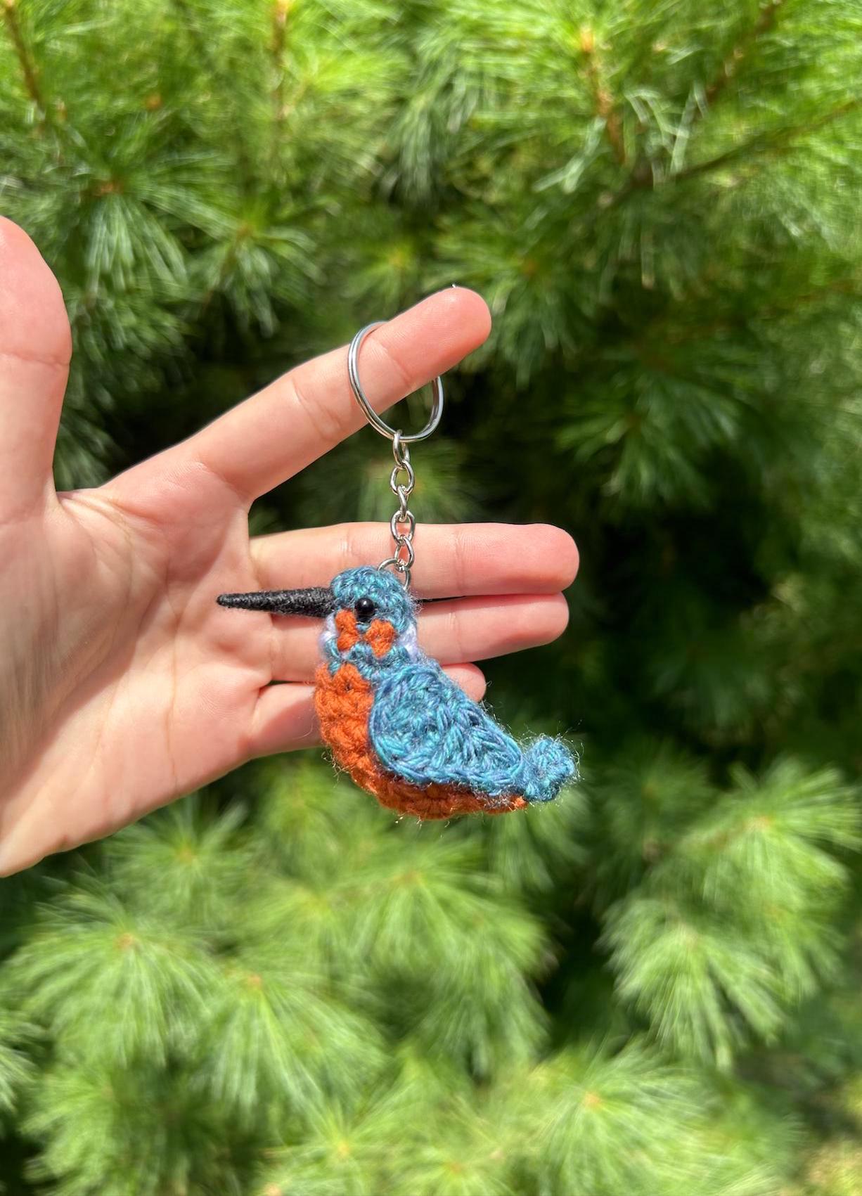 Tiny Birdies Kingfisher Keychain