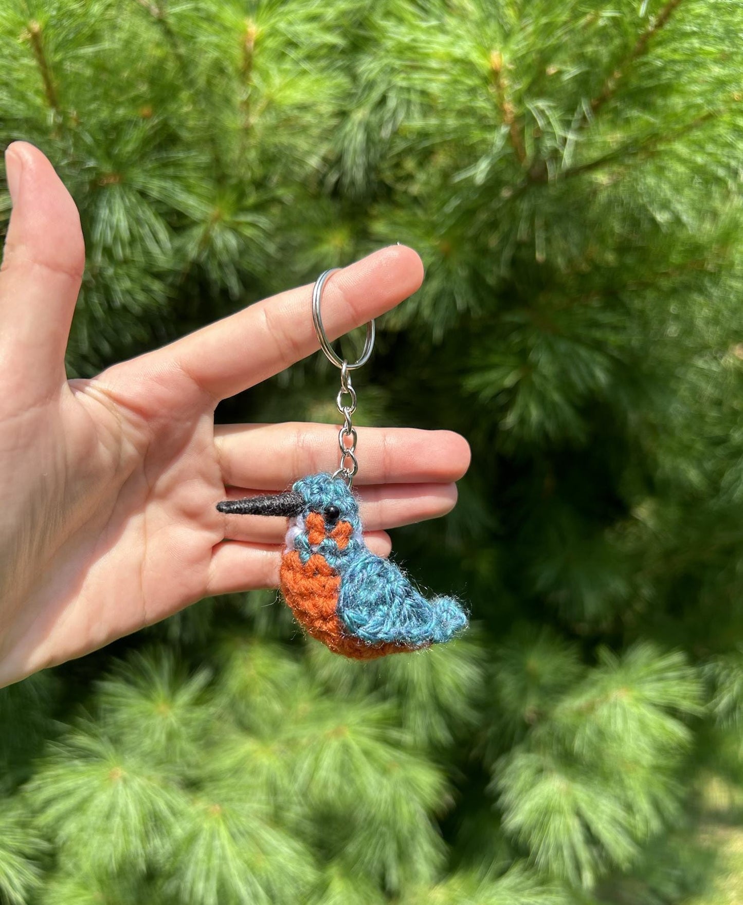 Tiny Birdies Kingfisher Written Crochet Pattern | DIGITAL PDF