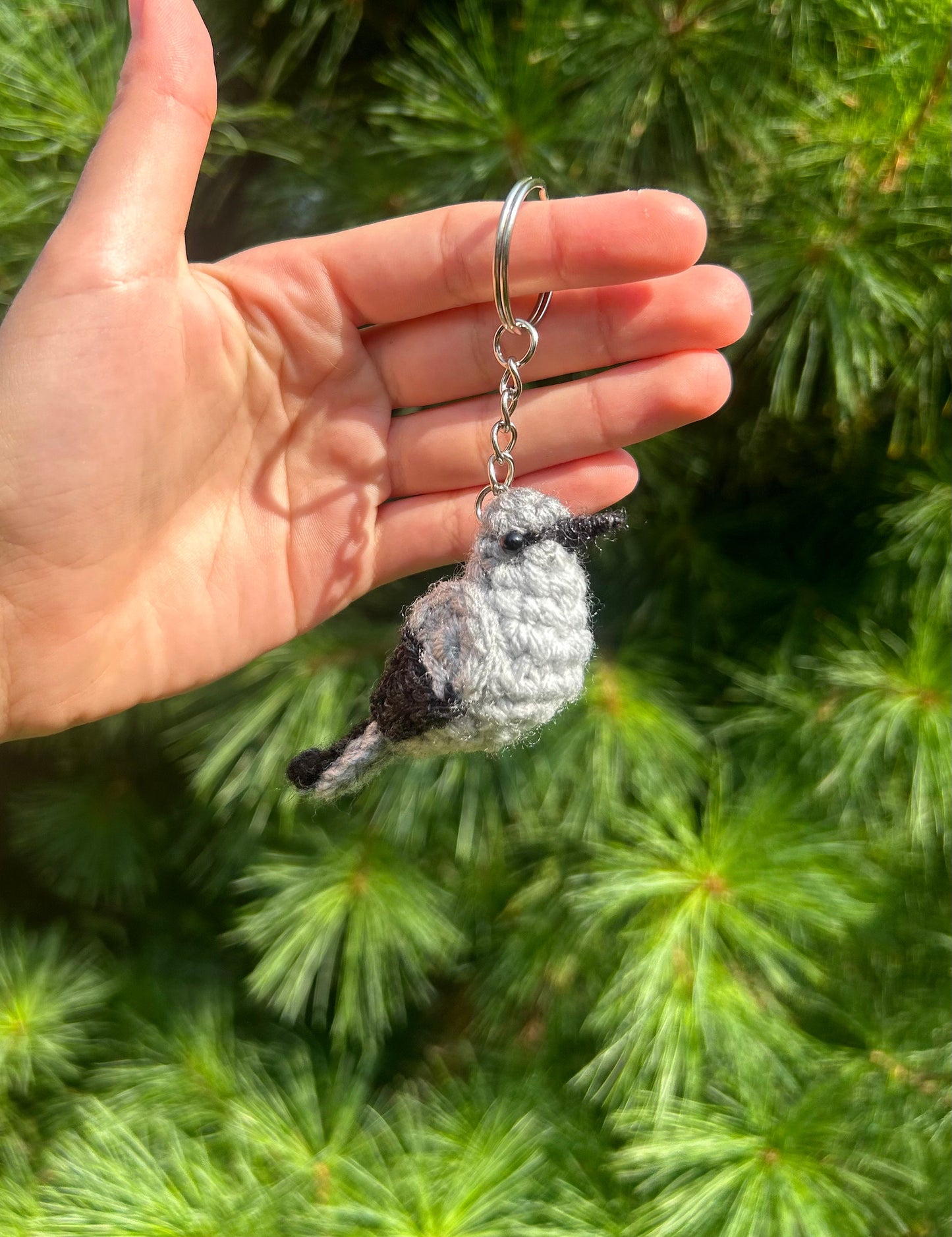 Tiny Birdies Mockingbird Keychain