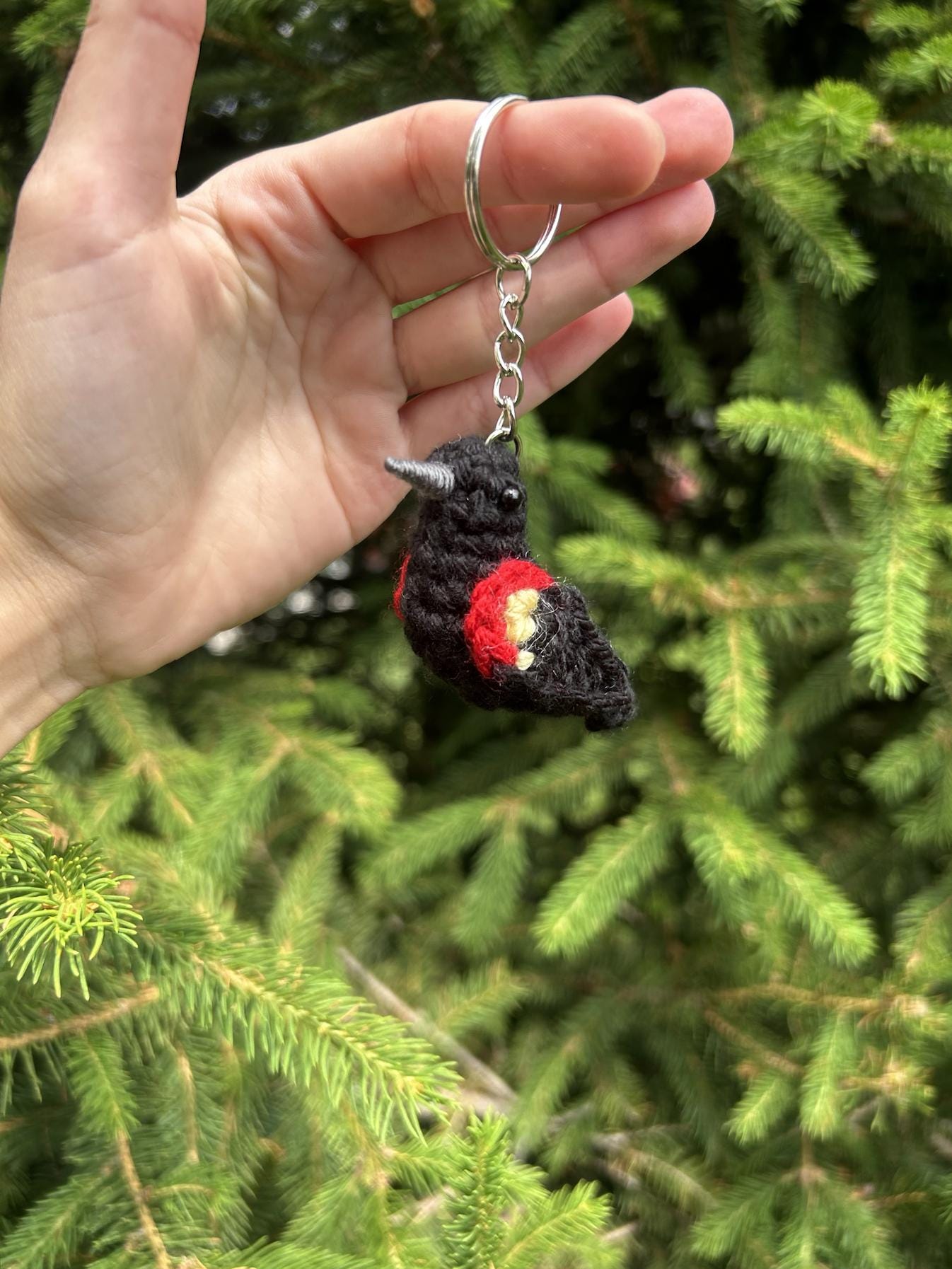Tiny Birdies Red-winged Blackbird Written Crochet Pattern | DIGITAL PDF