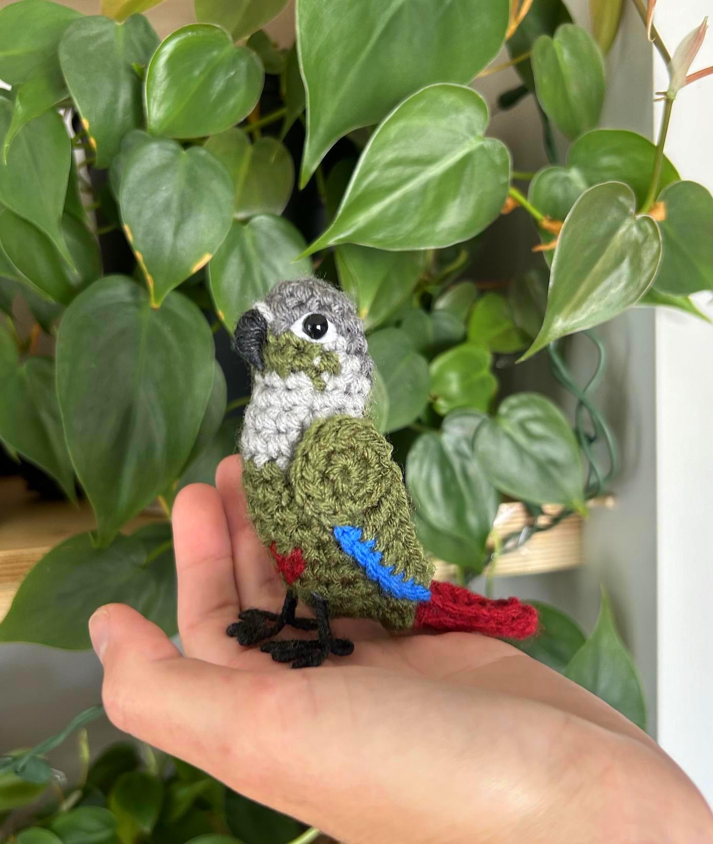 Green Cheek Conure Plush