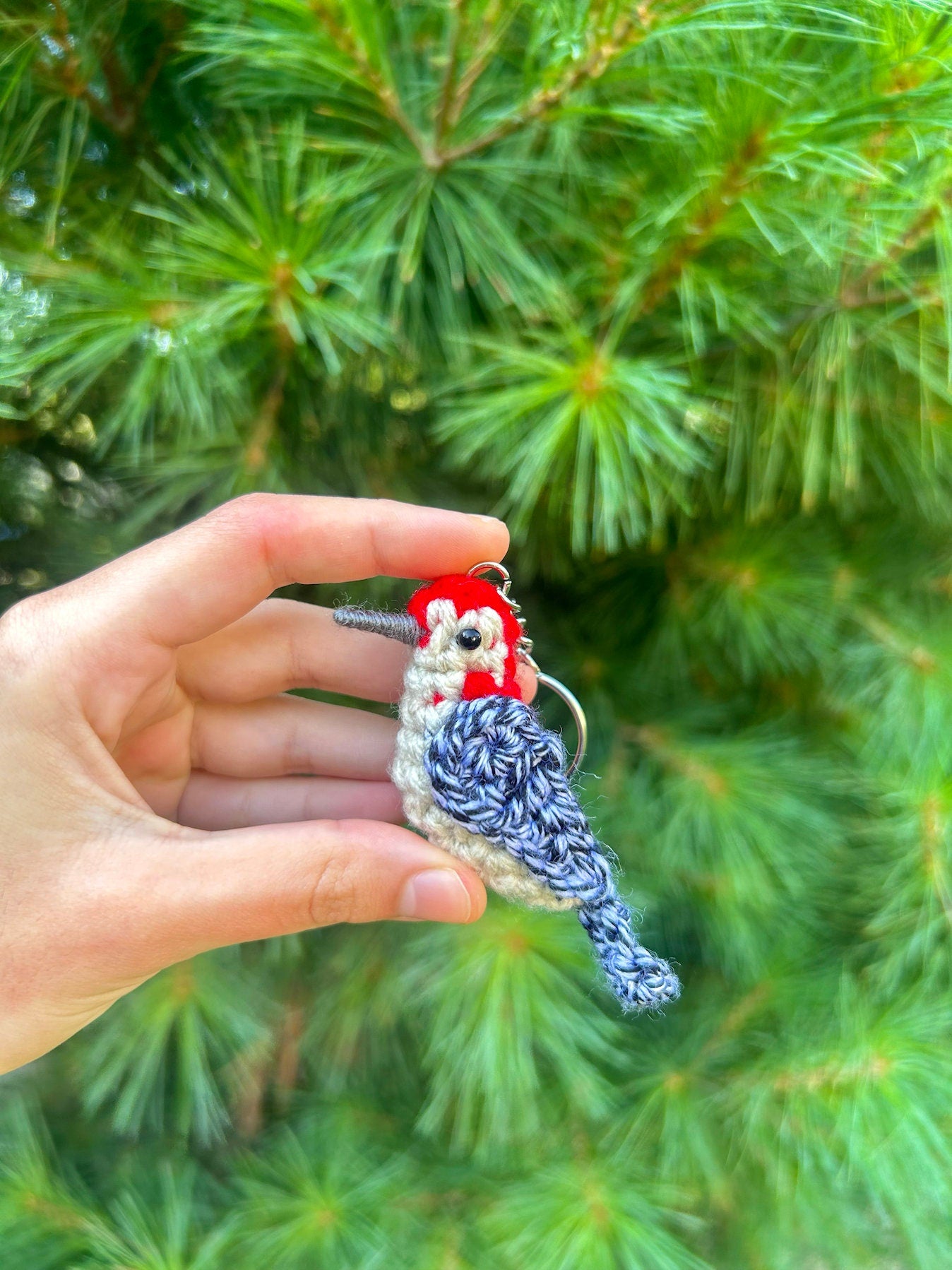 Tiny Birdies Woodpecker Written Crochet Pattern | DIGITAL PDF