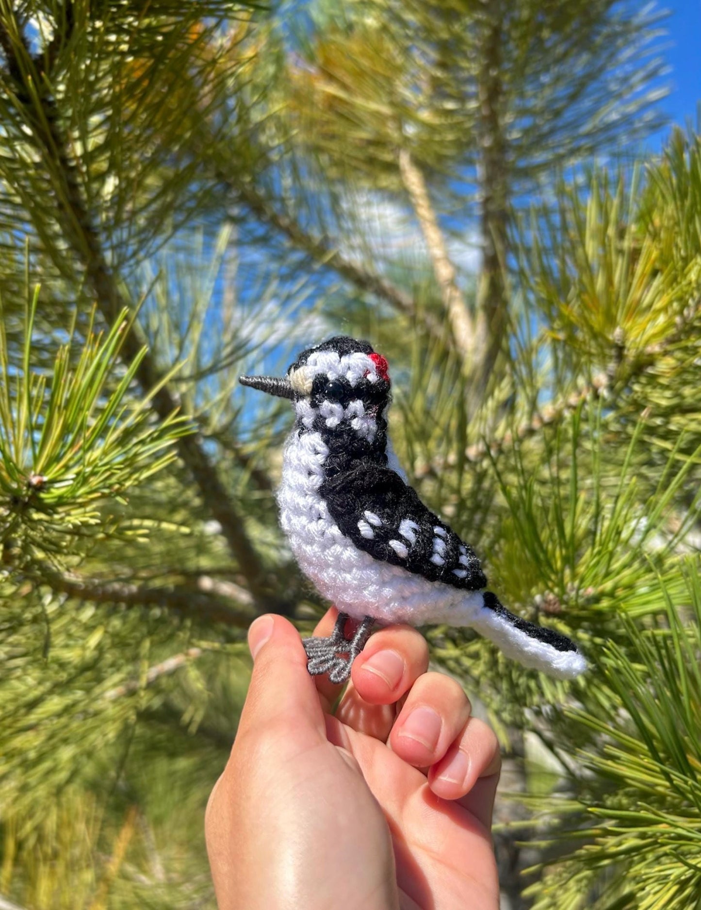 Downy Woodpecker Written Crochet Pattern | DIGITAL PDF