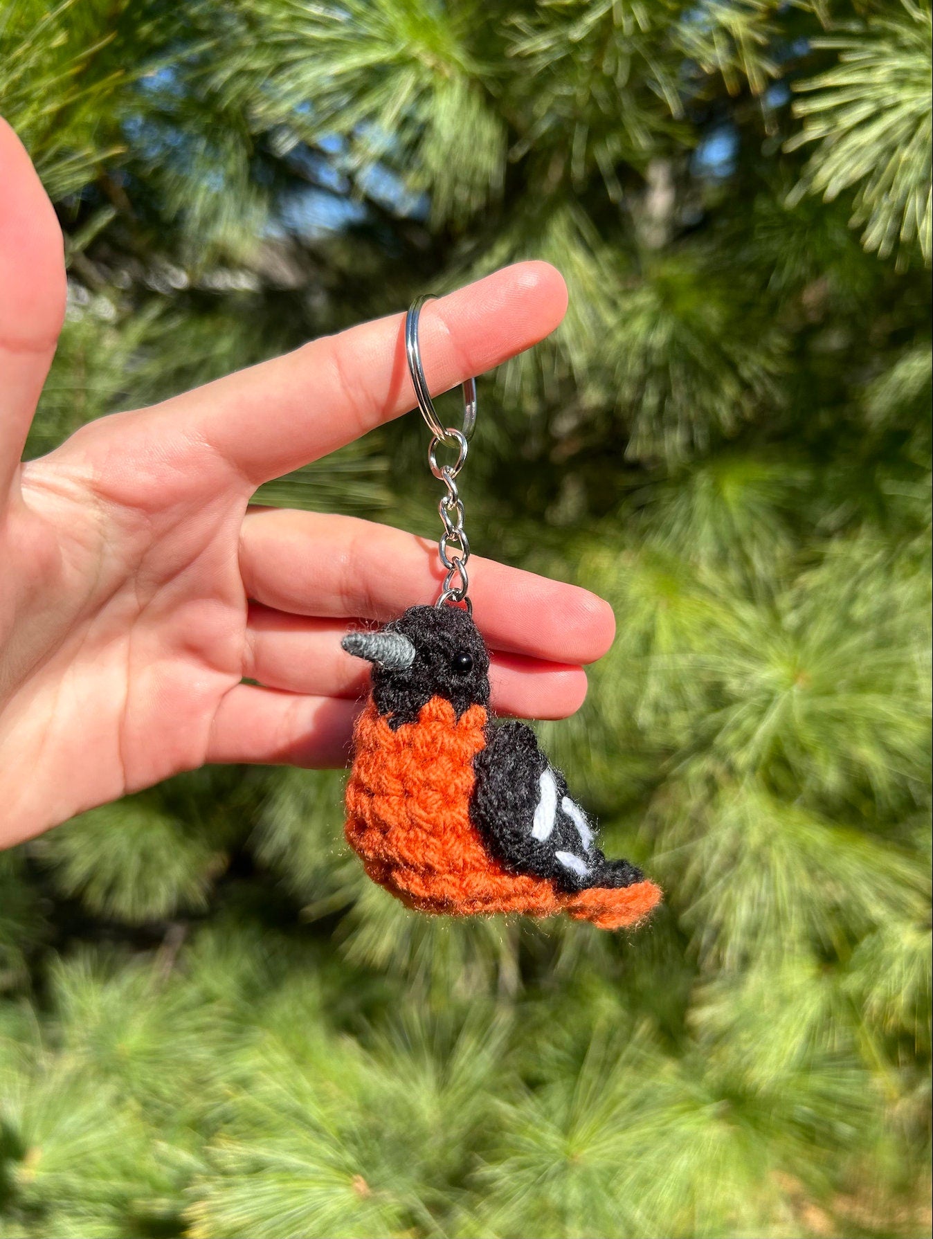 Tiny Birdies Oriole Keychain