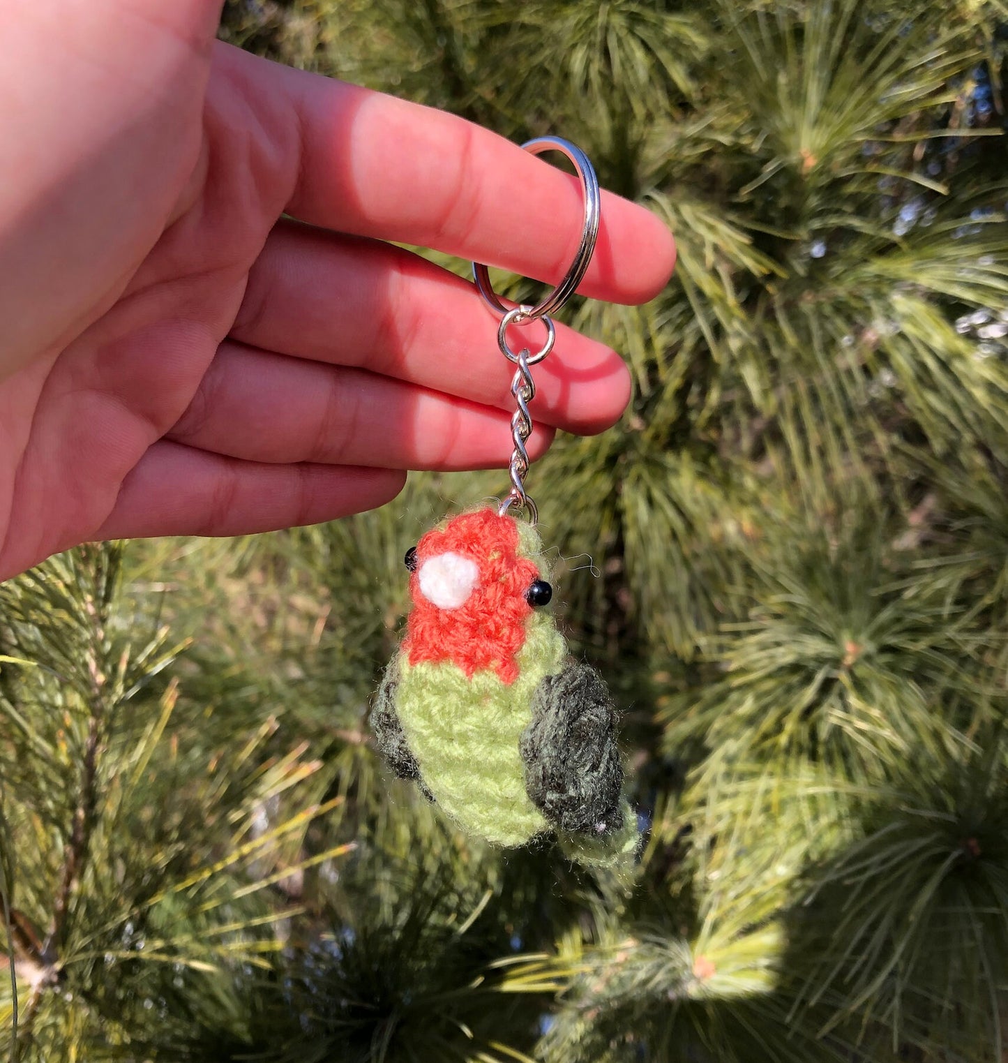 Tiny Birdies Lovebird Keychain
